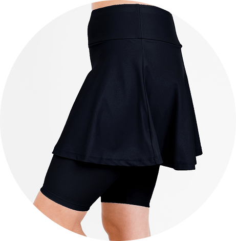 Mid-Thigh Flared Skirt