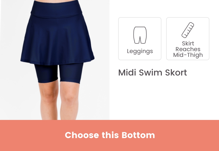 Midi Swim Skort