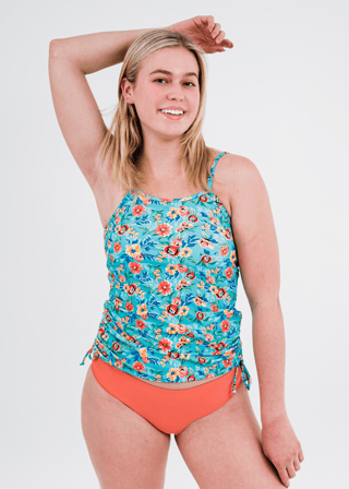 Adjustable Strap Maya Swim Top with Bikini Bottom