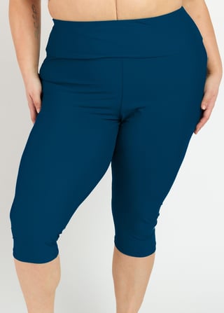 Plus Size Capri Swim Leggings