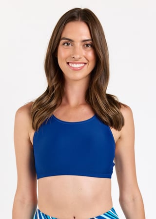 Racerback Swim Bra With Knee Length Swim Skort