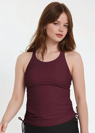 Maya Tankini Swim Top With Removable Cups