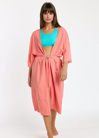 Long Kimono Beach Cover Up