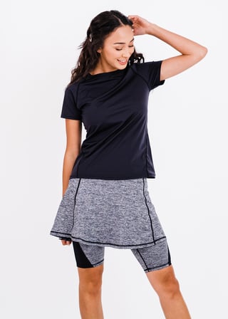 Pro Performance Top With Midi Lycra® Sport Skirt With Attached 10