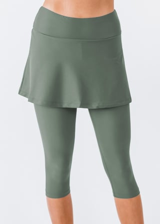 Skirted Swim Capris 