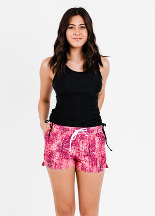 Maya Swim Top With Removable Cups With Short Board Shorts
