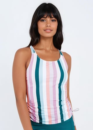 Maya Tankini Swim Top With Removable Cups