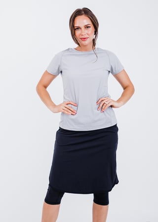 Pro Performance Top With Knee Length Lycra® Sport Skirt With Attached 17