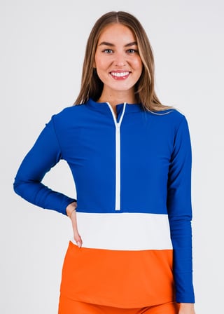 Half-Zip Wahoo Rash Guard