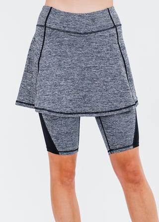 Midi Lycra® Sport Skirt With Attached 10