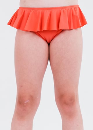 Girl's Ruffled Bikini Bottom