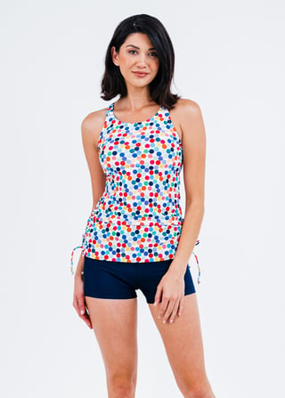 Maya Swim Top With Removable Cups With Swim Shorts