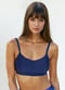 Adjustable Strap Swim Bra - Navy