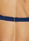 Adjustable Strap Clasp Swim Bra - Navy