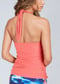 Halter Maya Swim Top - Coral