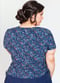 Short Sleeve Adele Swim Top - Navy Mosaic