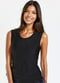 Closed Back Maya Swim Top - Black