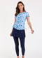 Adele Swim Top With Skirted Long Swim Leggings
