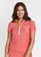 Half-Zip Adele Swim Top - Like A Fish In The Sea - Rust