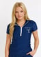 Half-Zip Adele Swim Top - Like A Fish In The Sea - Navy