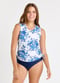 Closed Back Maya Swim Top With Bikini Bottom