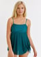 3in1 Adjustable Strap Tankini Swim Top - Dark Jade