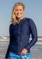 Full-Zip Nora Swim Top