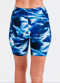 Mid-Thigh Swim Shorts - Navy Wave