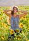 Maya Tankini Swim Top With Removable Cups - Sunflower Picnic