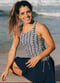 Maya Tankini Swim Top With Built-in Bra - Sunflower Picnic