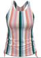 Maya Tankini Swim Top With Removable Cups - Multi Stripe