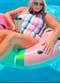Maya Tankini Swim Top With Built-in Bra - Multi Stripe