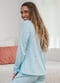 Extra Soft Long Sleeve Lounge Top - Light Blue Speckled