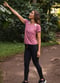 Loose Fit Cinched Tee With 28" Leggings