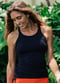 Maya Tankini Swim Top With Built-in Bra - Black