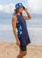 Loose Fit Maya Swim Top With Midi Swim Skort