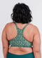 Racerback Swim Bra - Dark Jade Daisies