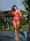 Emery Wrap Swim Top With Removable Cups & Bikini Bottom