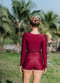 Avery Wrap Swim Top With Removable Cups & Swim Shorts