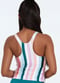 Maya Tankini Swim Top With Removable Cups - Multi Stripe