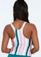 Maya Tankini Swim Top With Built-in Bra - Multi Stripe