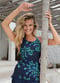 Maya Tankini Swim Top With Removable Cups - Barbados Blue