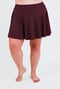 Plus Size Flowy Swim Skort With Shorts