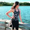 Halter Maya Swim Top With Midi Swim Skort