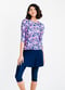Margaux Swim Top With Flared Swim Skort With Capri Leggings