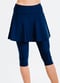 Flared Swim Skort With Capri Leggings