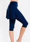 Swim skort and leggings. Skirt and capri leggings. Womens' modest plus size swim skirt. Sun protection UPF +50