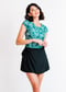 Sadie Swim Top With Sarong Wrap Swim Skirt & Bikini Bottom