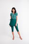 Adele Swim Top With Sarong Wrap Swim Skirt & Bikini Bottom