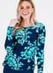 Nora Swim Top With Flared Swim Skort With Capri Leggings